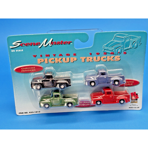 NOS Life-Like Trains,Scene Master, Vintage 1950's PICKUP TRUCKS 1613 HO Scale - Picture 10 of 13